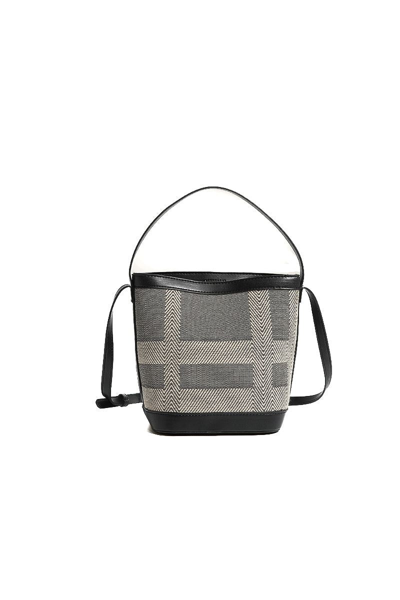 Plaid Bucket Bag - BIDA Boutique